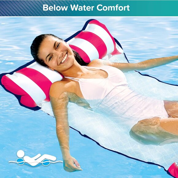 Aqua 4-in-1 Monterey Hammock Pool Float & Water Hammocks, 1-2-3-4 Multipacks – M - Picture 5 of 7
